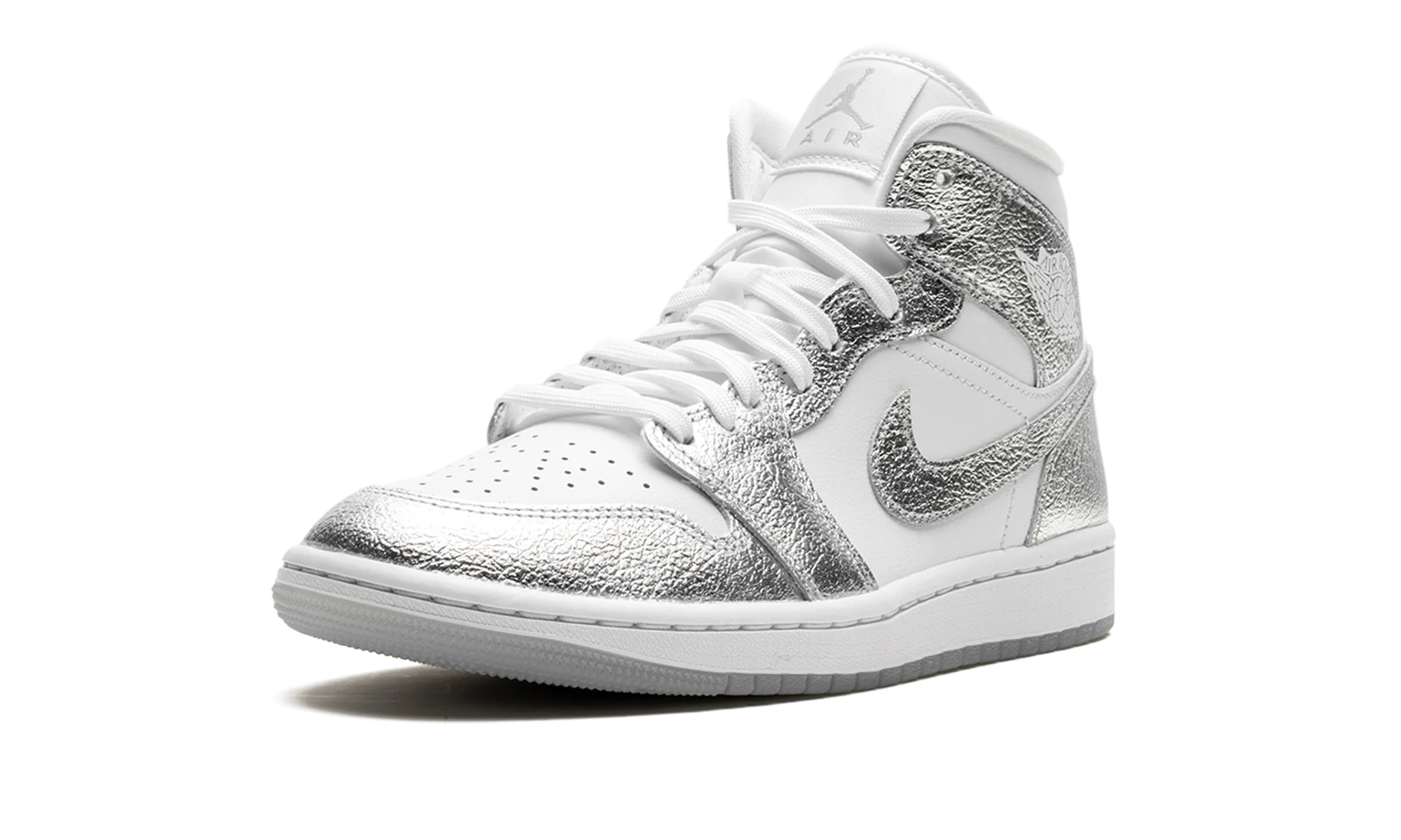 Air Jordan 1 Mid SE WMNS "Metallic Silver" FN5031 100