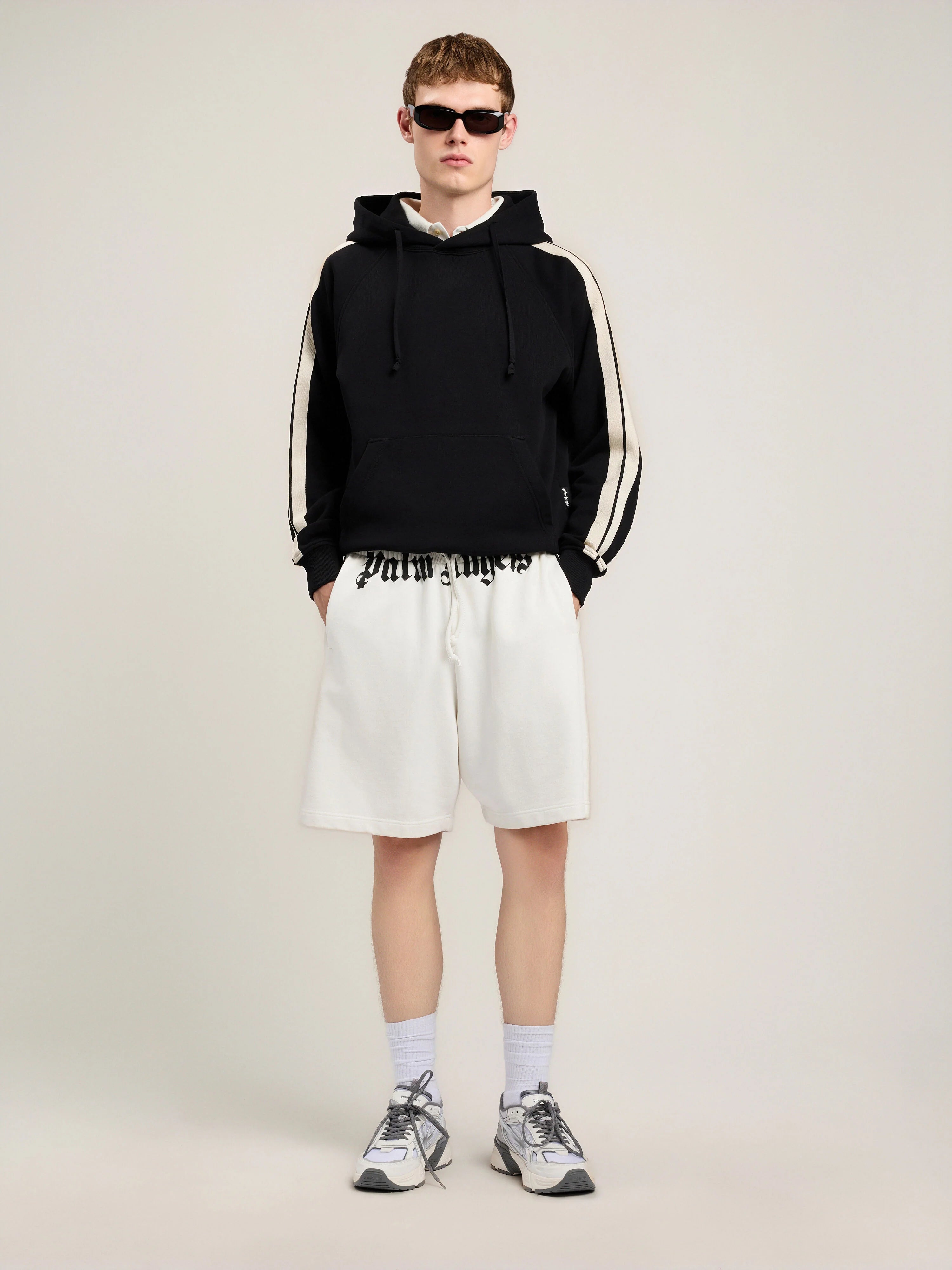 Back Curved Logo Track Hoodie
