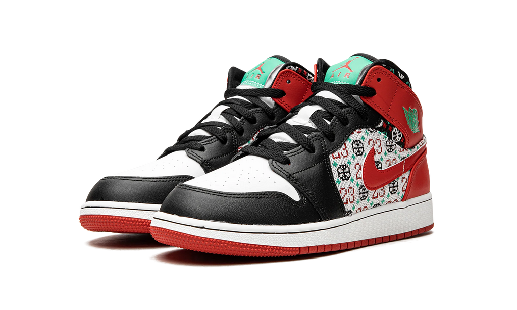 Jordan 1 Mid GS "Ugly Christmas Sweater" DM1208 150