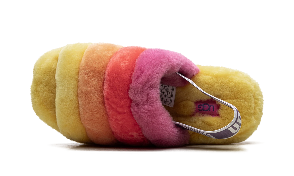 Fluff Yeah Slide WMNS "Rainbow Yellow" 1097169 PRYW