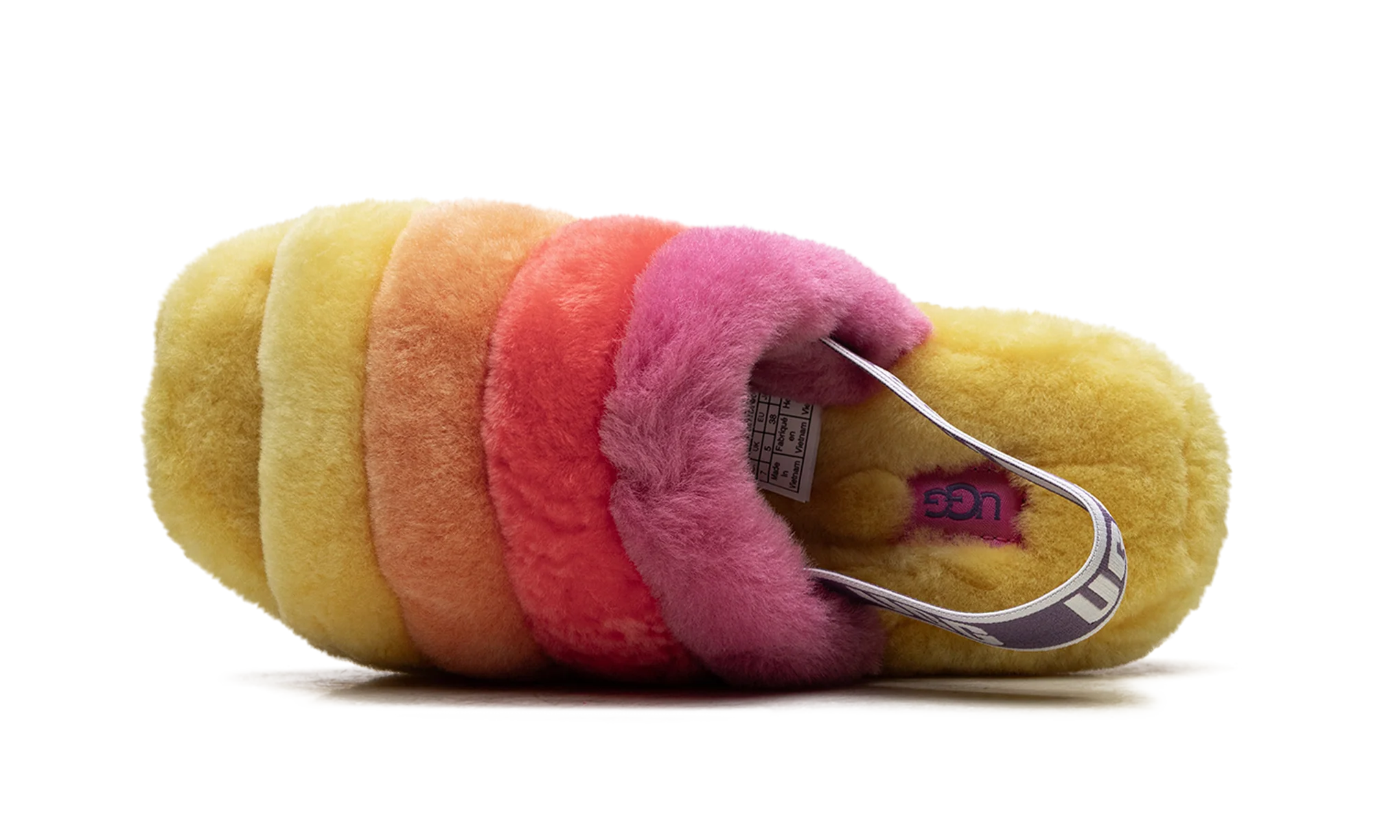 Fluff Yeah Slide WMNS "Rainbow Yellow" 1097169 PRYW
