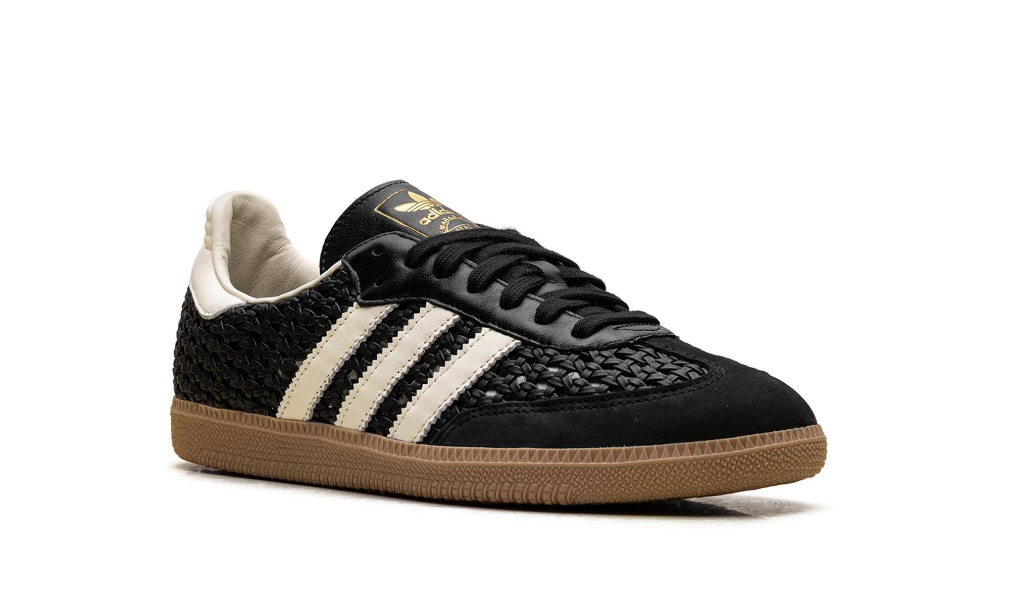 Samba OG WMNS "Basketweave Black Cream White" HQ9282