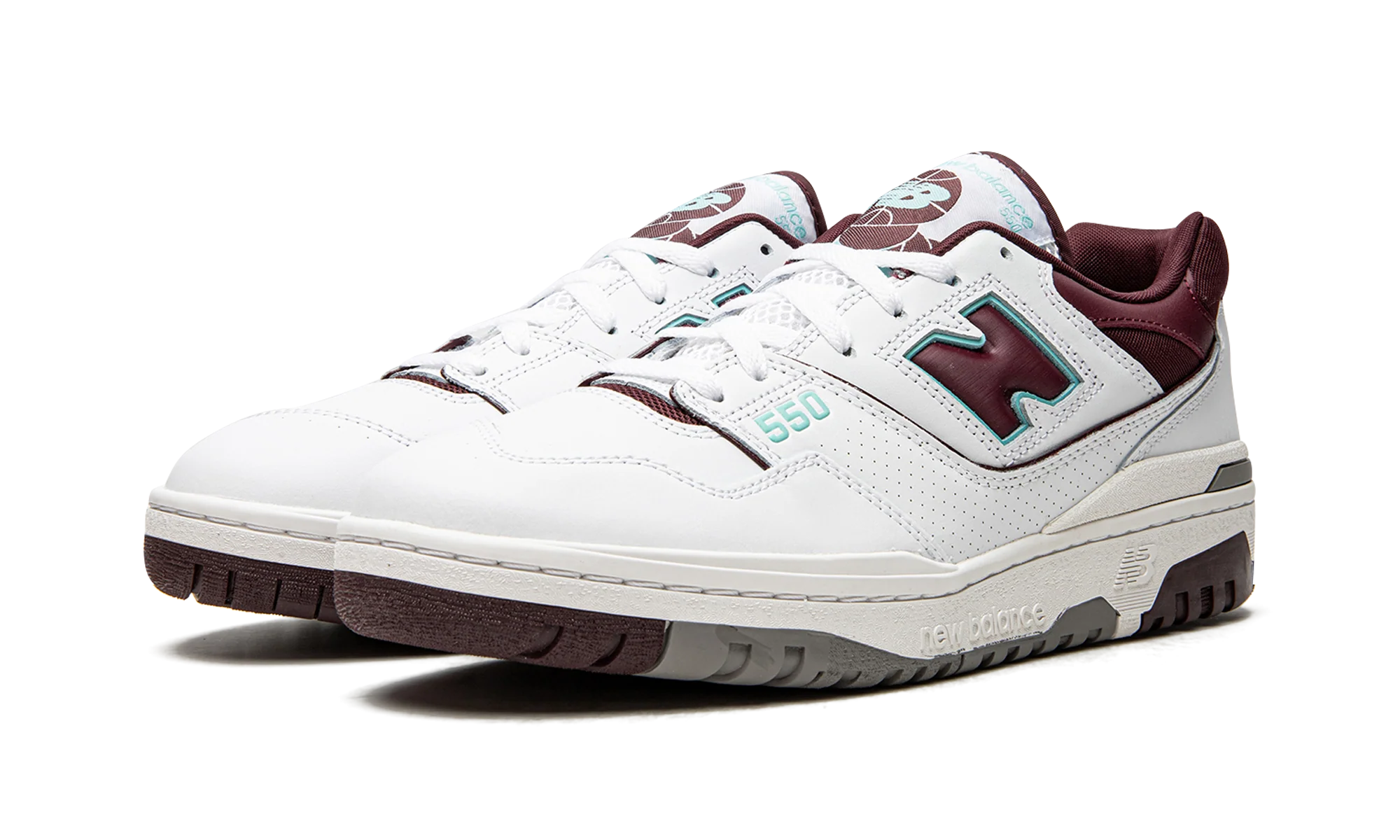 550 "Burgundy / Cyan" BB550WBG