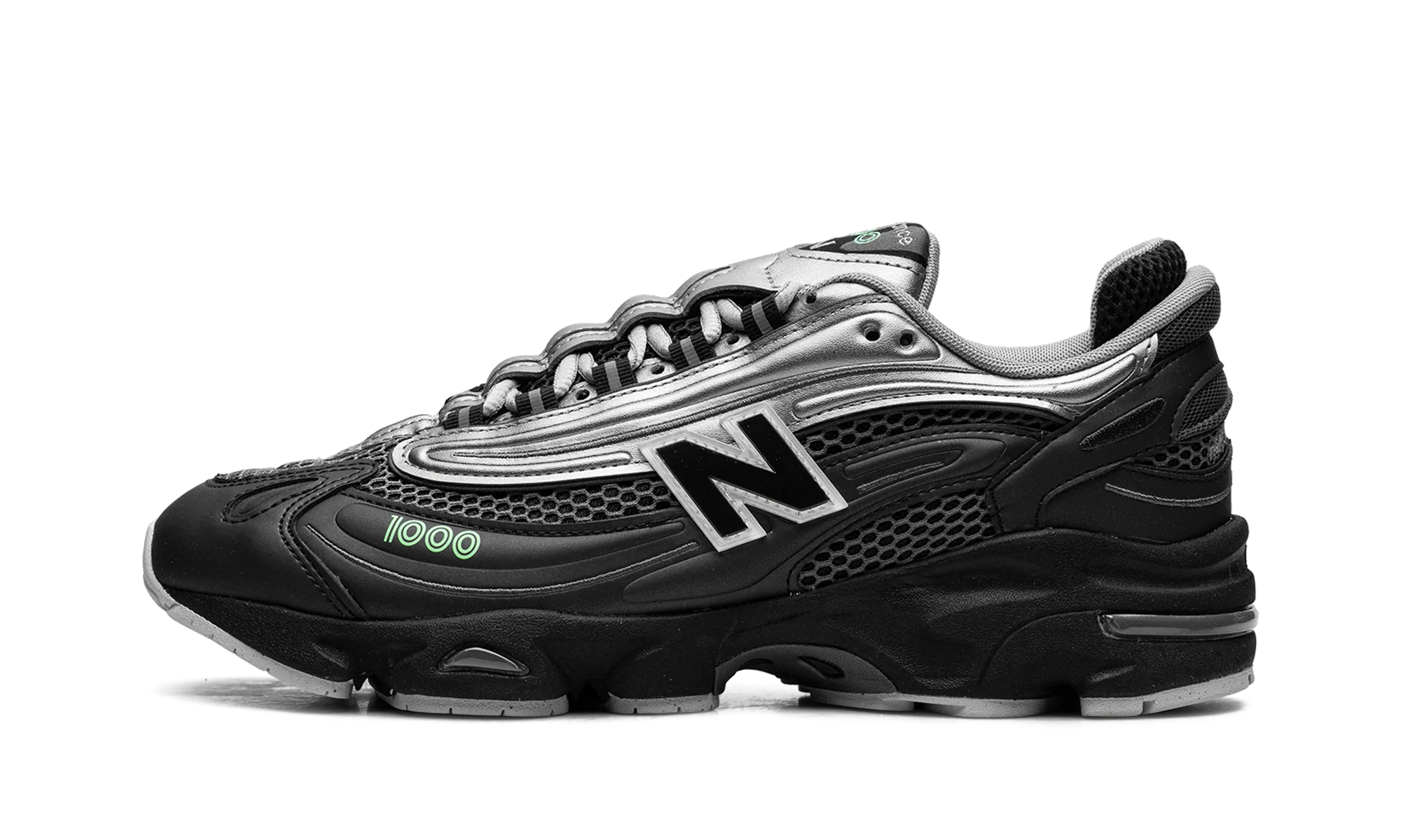 1000 "Dark Silver Metallic/Lime Leaf" M1000T