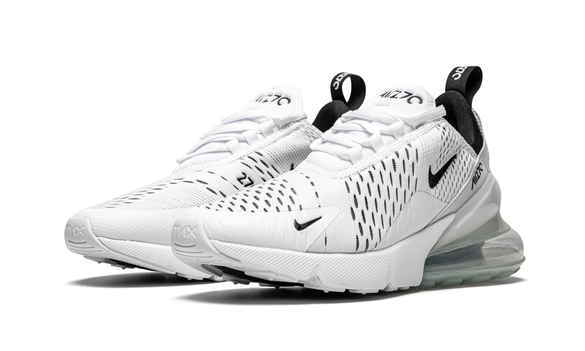 AIR MAX 270 MNS WMNS "White / Black" AH6789 100