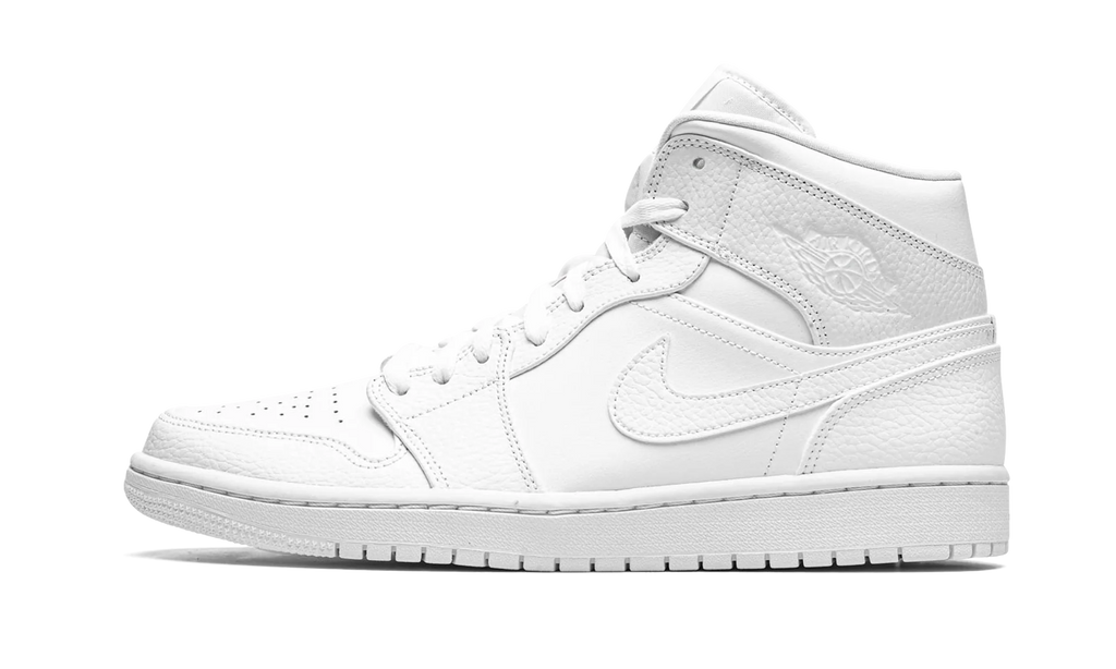 Air Jordan 1 Mid "Triple White" 554724 130