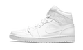 Air Jordan 1 Mid "Triple White" 554724 130