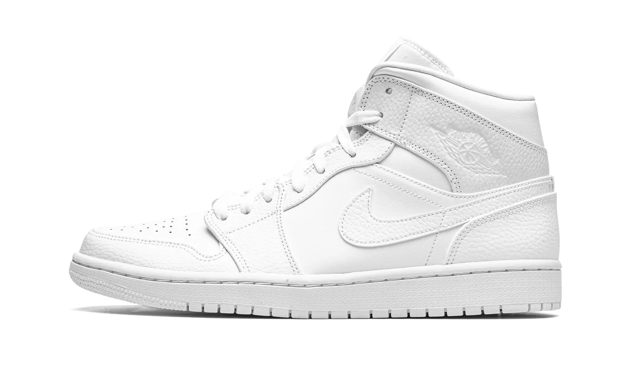 Air Jordan 1 Mid "Triple White" 554724 130