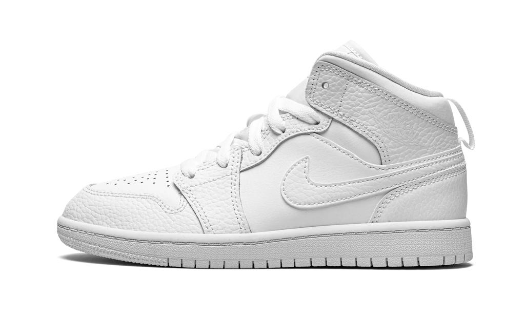 Jordan 1 MID PS "Triple White" 640734 130