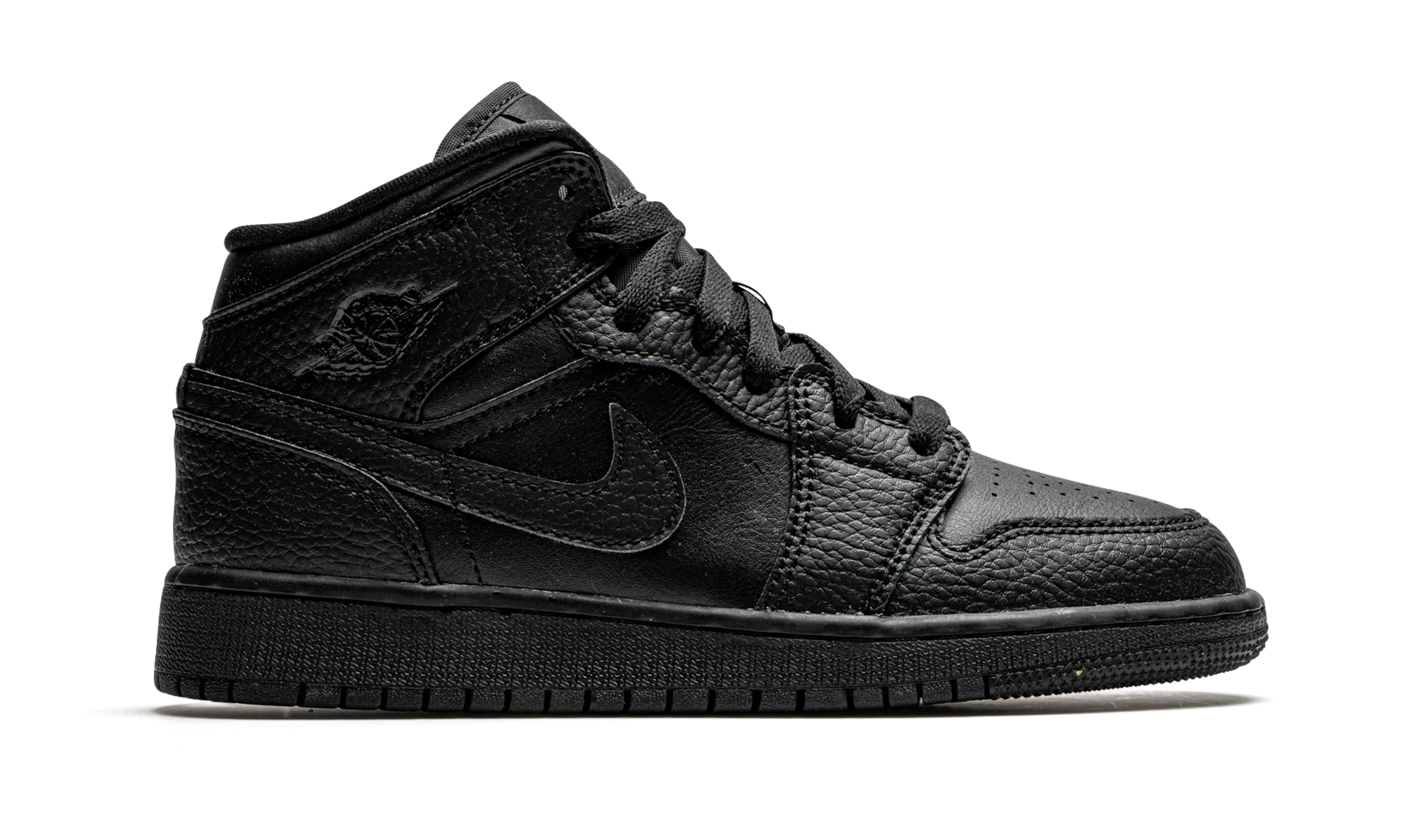 Air Jordan 1 Mid GS "Triple Black" 554725 091
