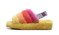 Fluff Yeah Slide WMNS "Rainbow Yellow" 1097169 PRYW
