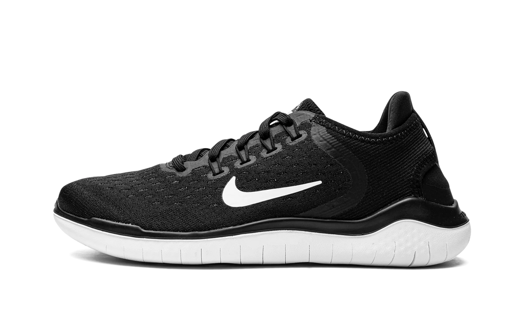 FREE RN 2018 MNS WMNS "BLACK WHITE" 942837 001