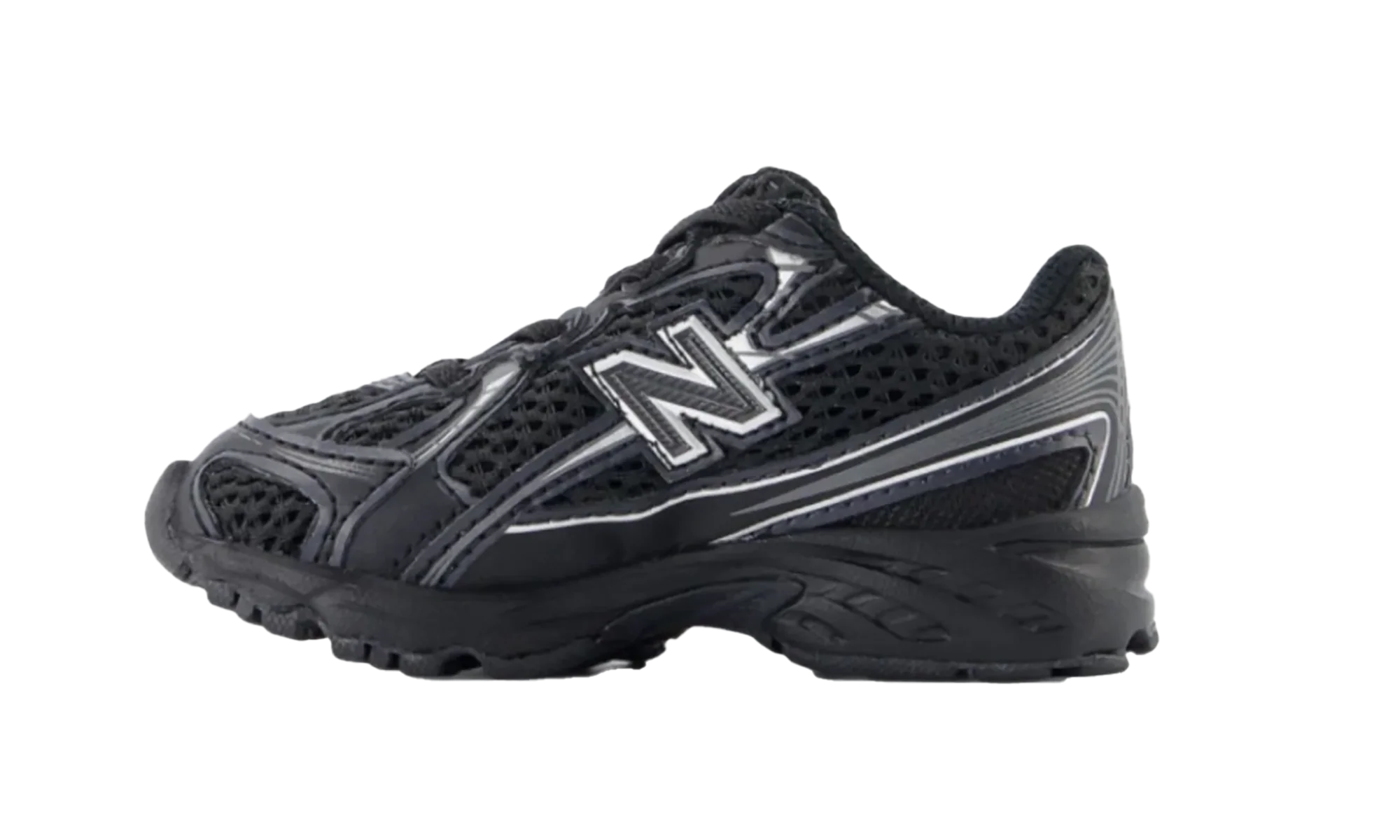 740 Bungee Lace TD "Black Silver Metallic" IZ740BM