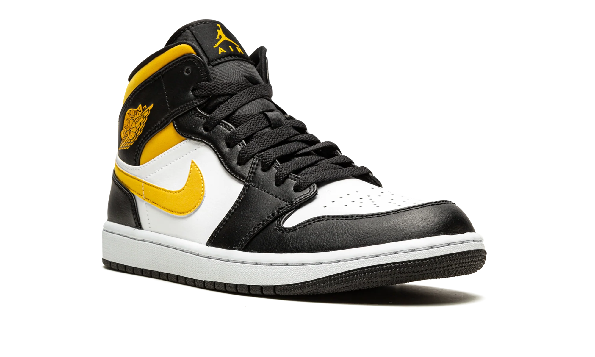 Air Jordan 1 Mid "White / Pollen / Black" 554724 177