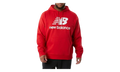 NB Essentials Stacked Logo Pullover Hoodie ""Team Red Inline"" MT03558 RED