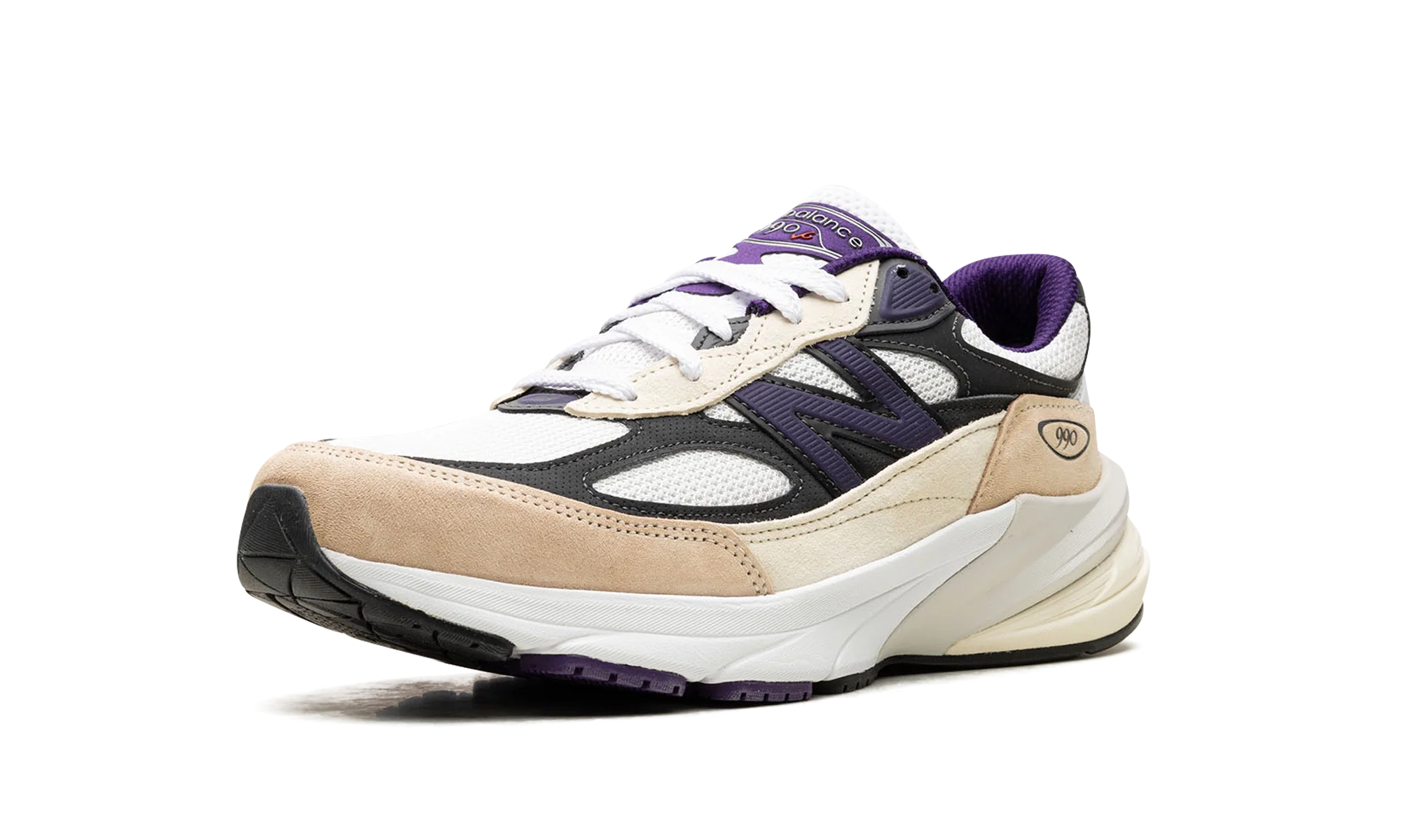 990v6 "Made In USA - Teddy Santis White Black Plum" U990WB6