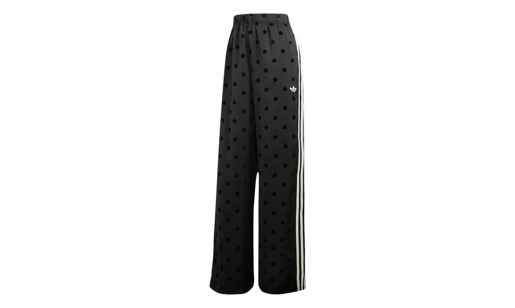 Satin Polka Dots Wide Leg Pants WMNS "Black" KV1169