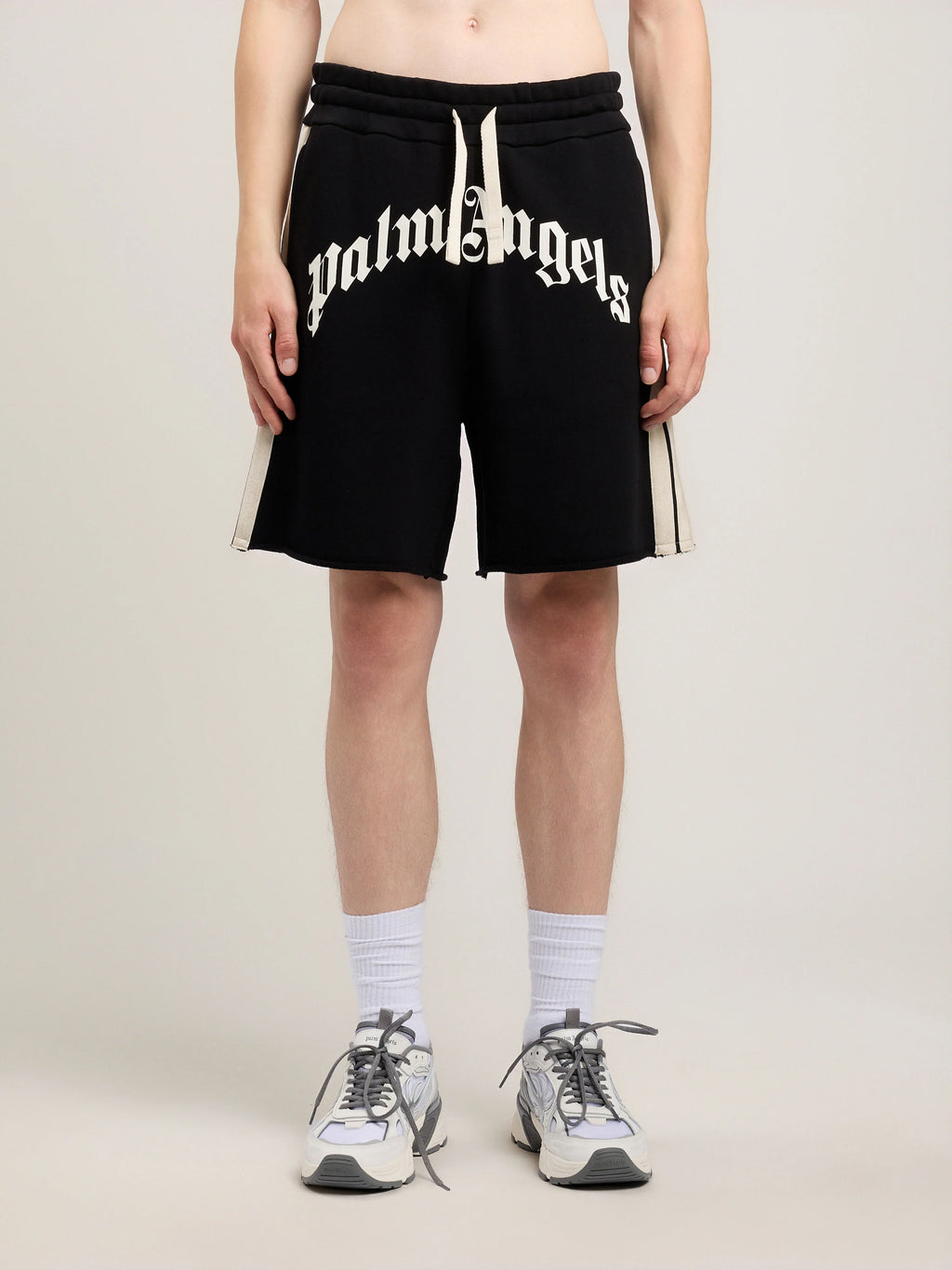 Curved Logo Track Sweatshorts