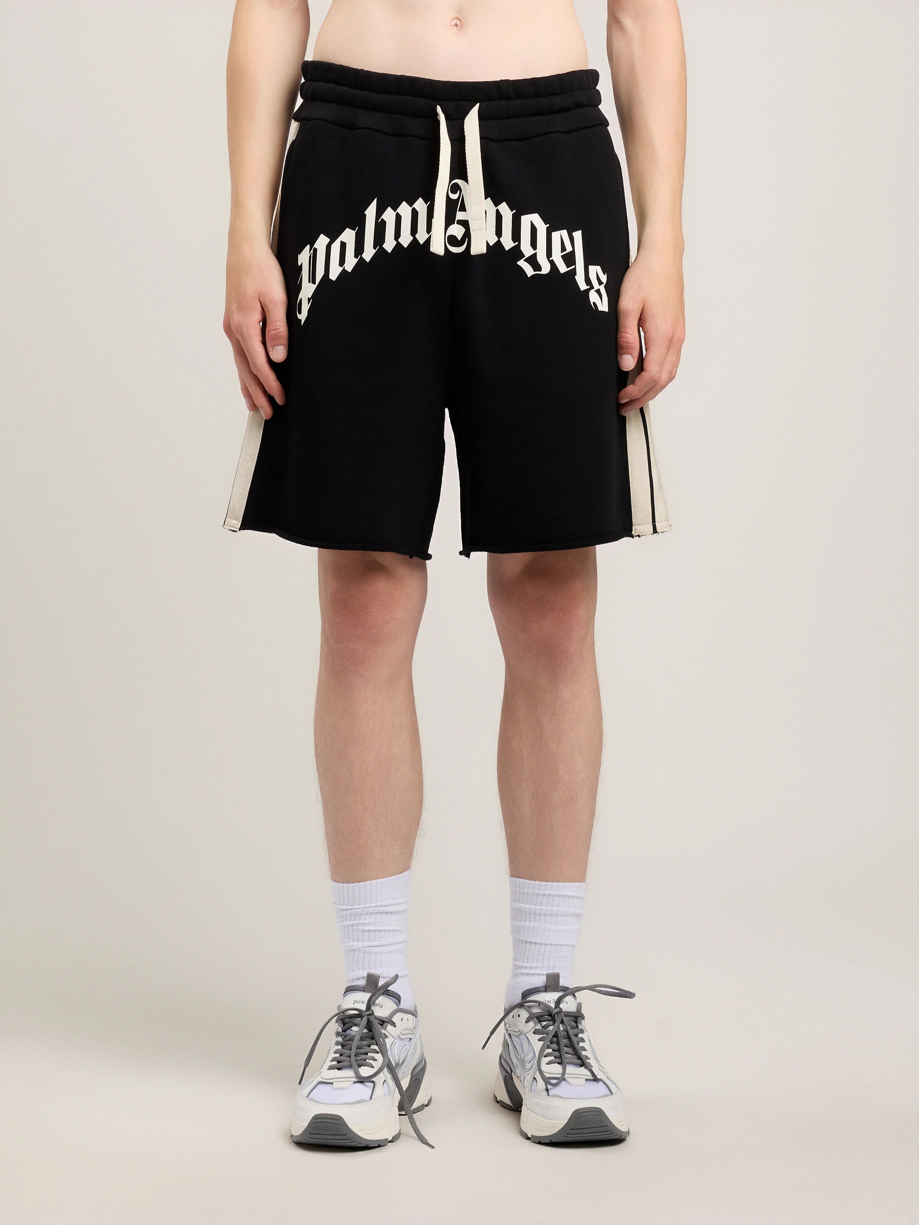 Curved Logo Track Sweatshorts