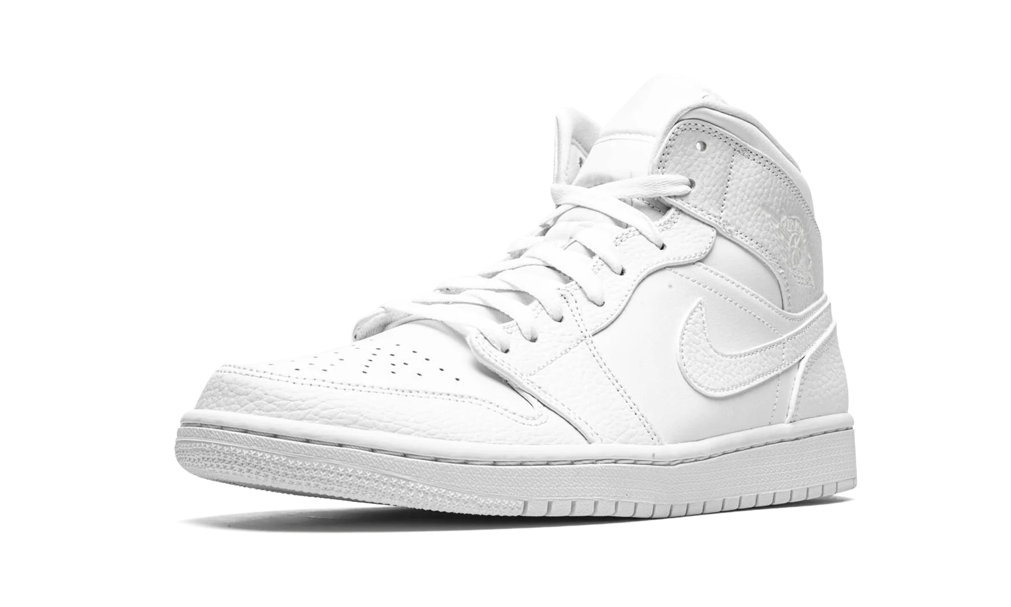 Air Jordan 1 Mid "Triple White" 554724 130