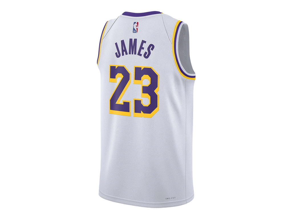 NBA SWINGMAN JERSEY LAKERS ASSOCIATION LEBRON JAMES "White" DN2081 103