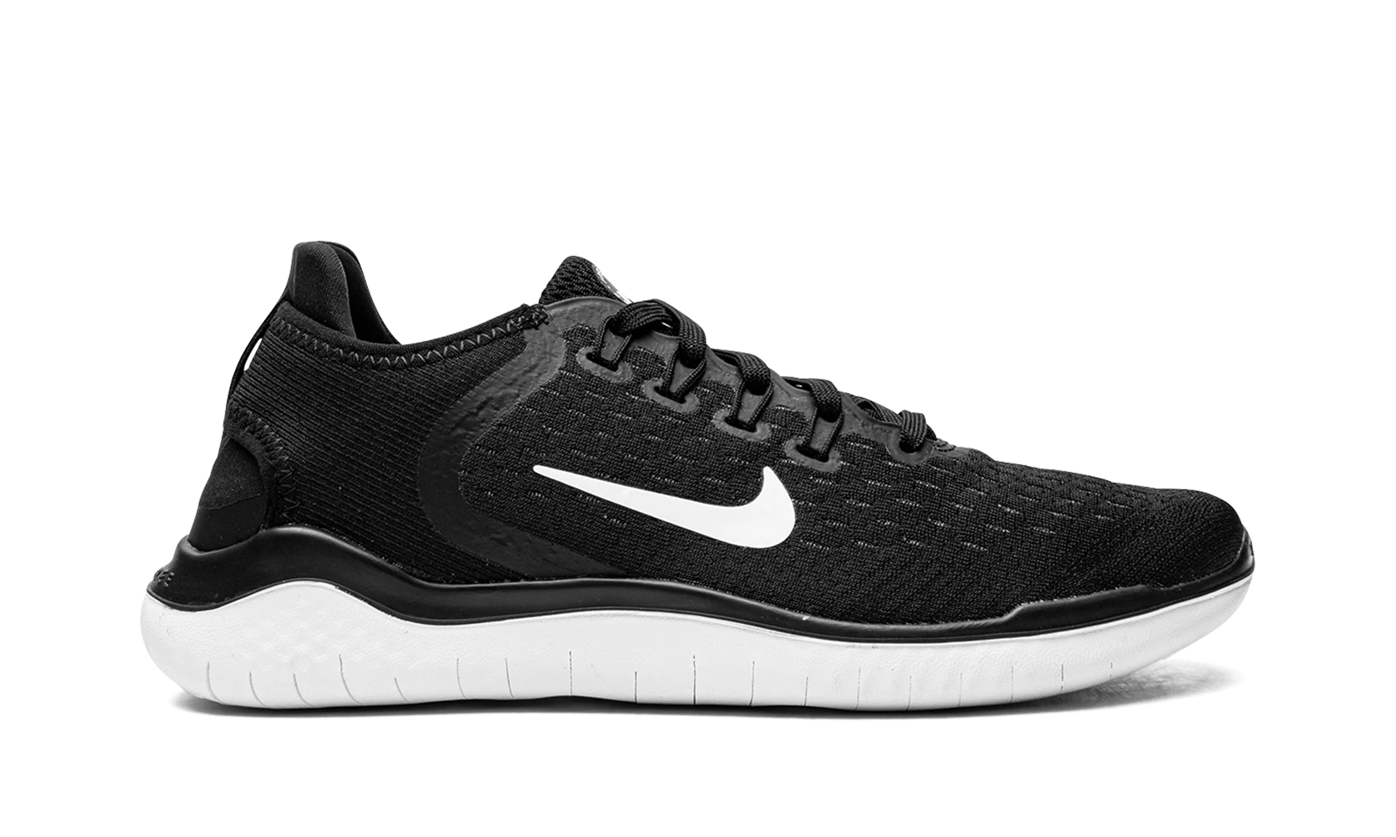 FREE RN 2018 MNS WMNS "BLACK WHITE" 942837 001