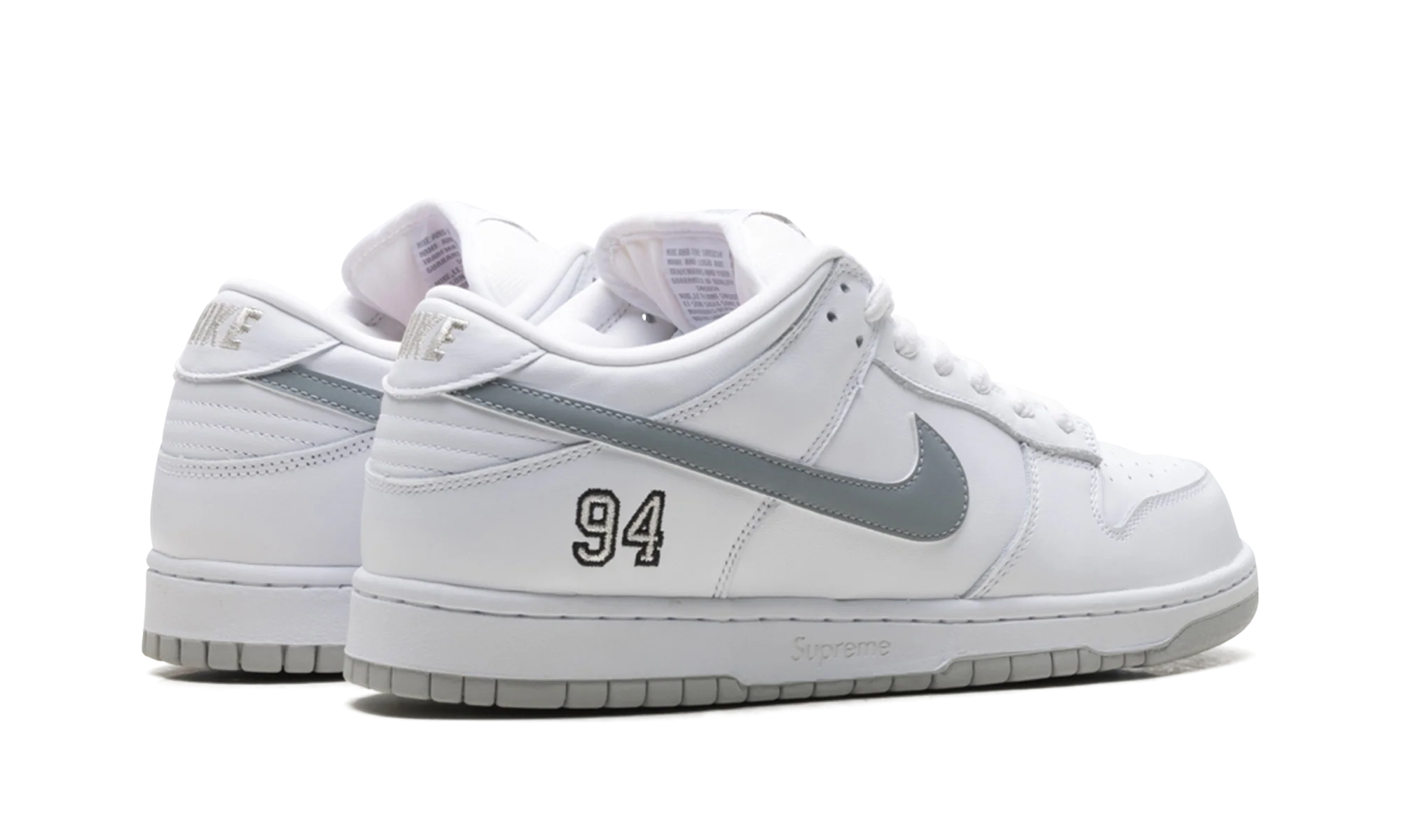 SB Dunk Low "Supreme - White" HQ8487 100