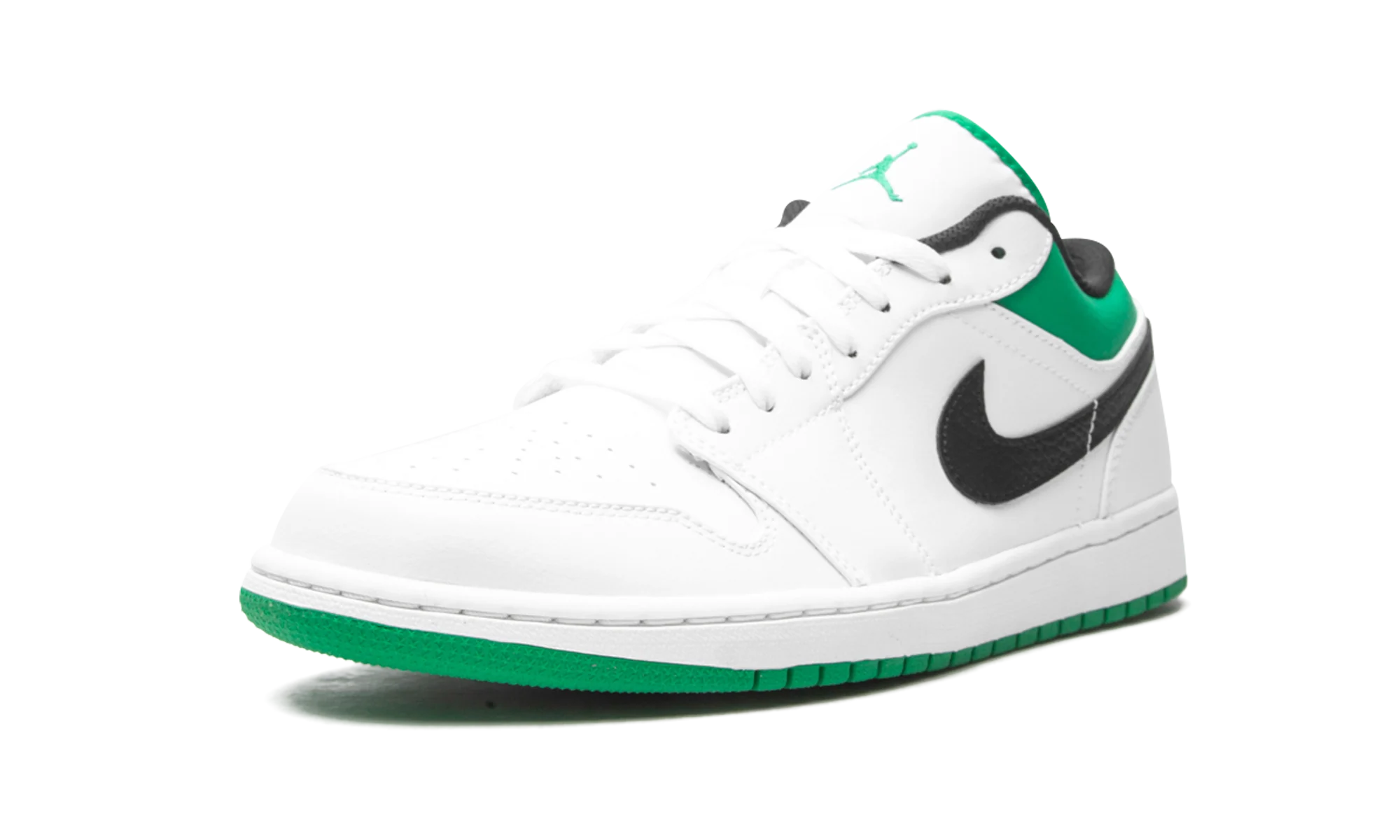 Air Jordan 1 Low "White / Lucky Green" 553558 129