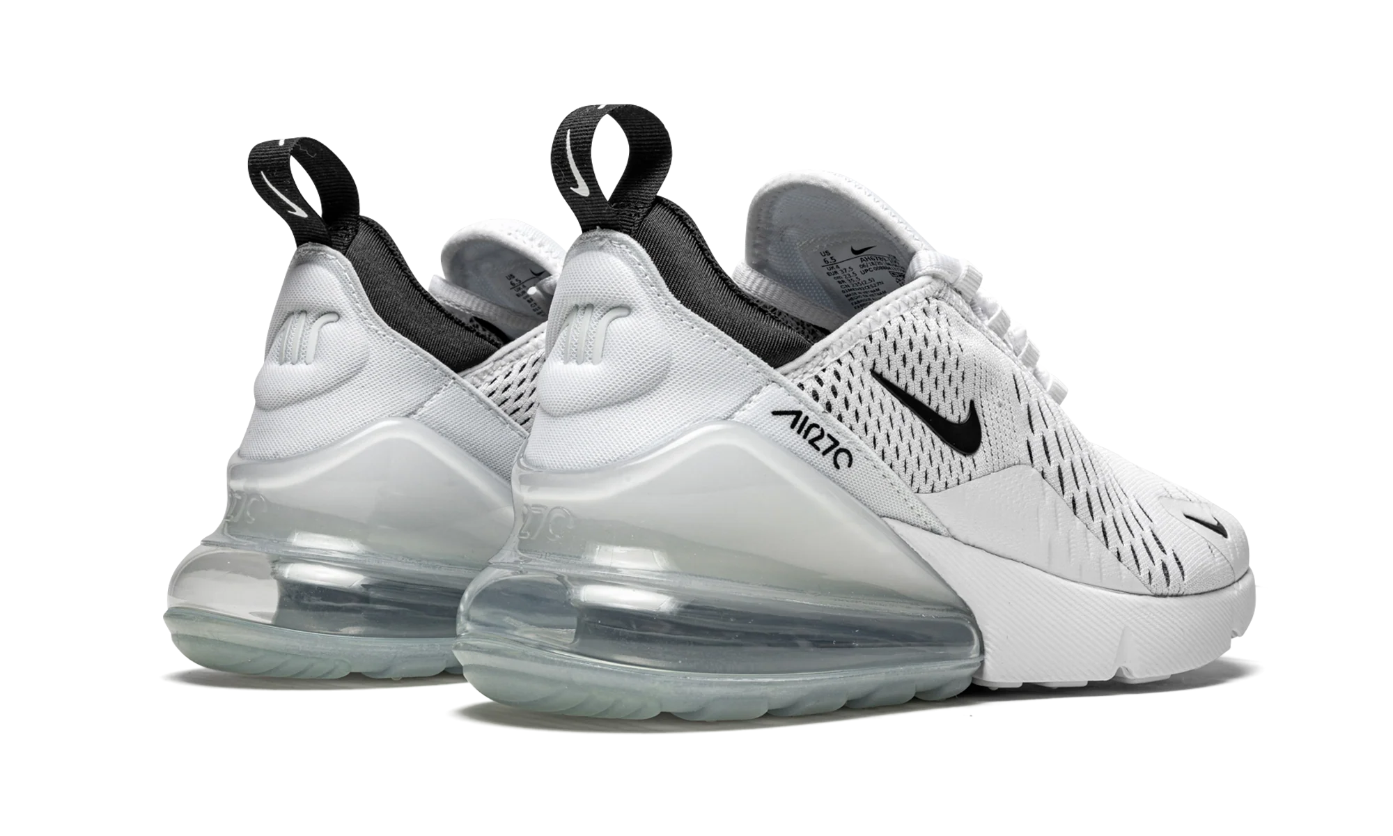 AIR MAX 270 MNS WMNS "White / Black" AH6789 100