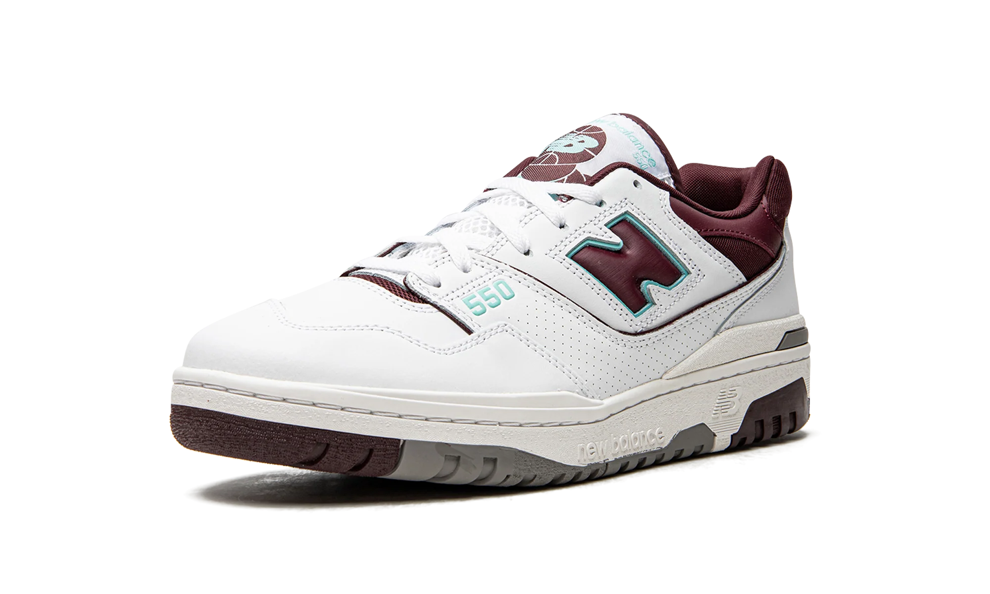 550 "Burgundy / Cyan" BB550WBG
