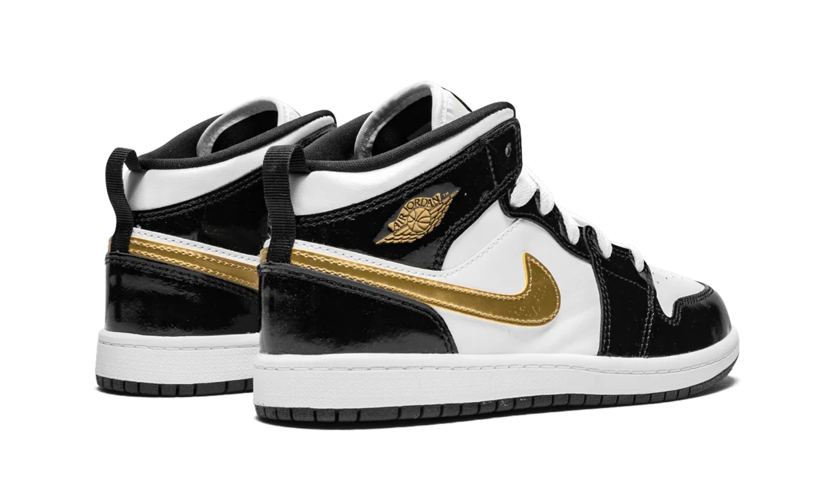 Jordan 1 MID SE PS "Black/Gold" BQ6932 007