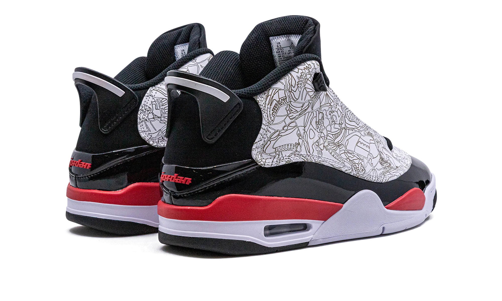Air Jordan Dub Zero "Fire Red" 311046 162