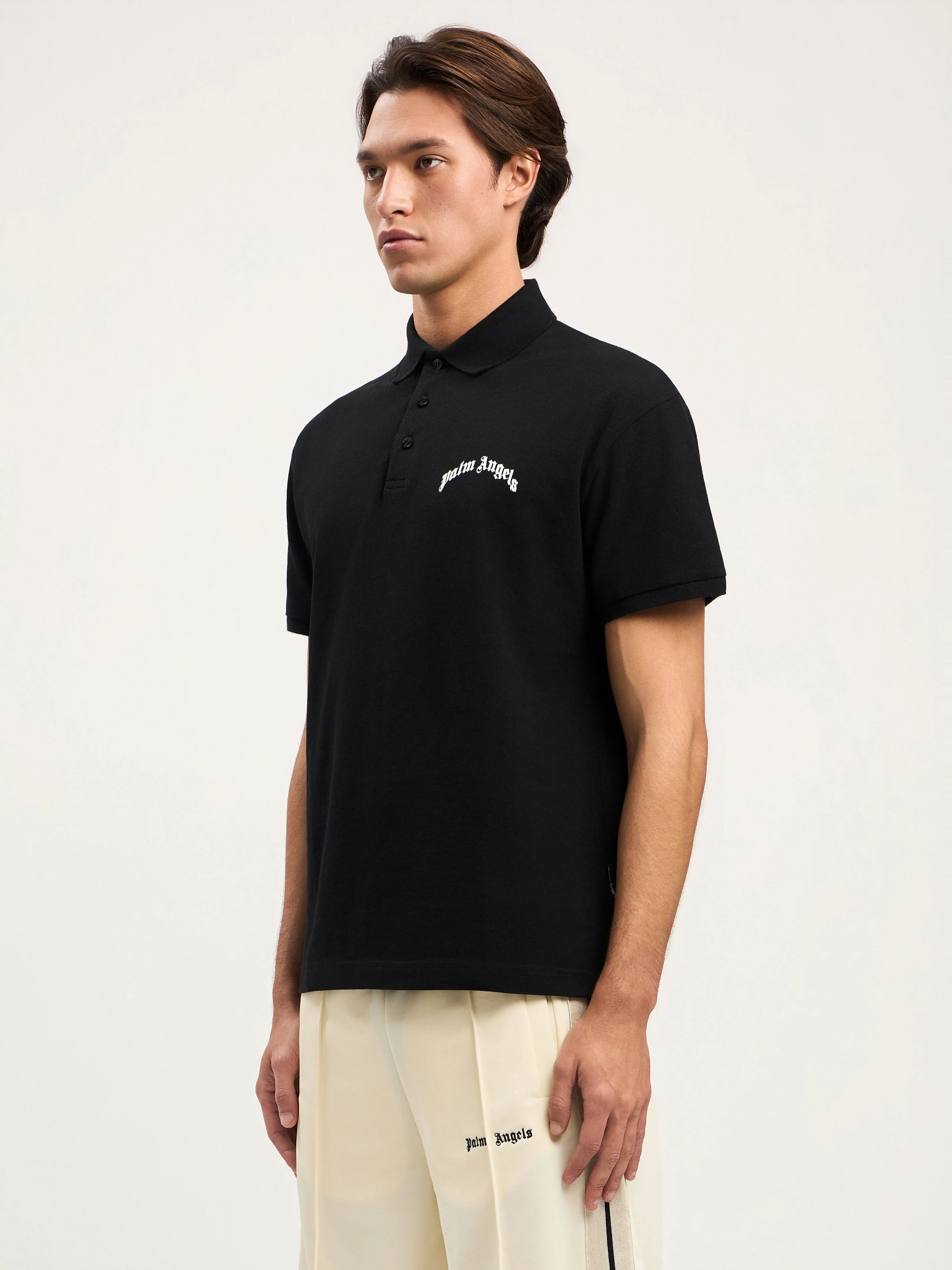 Curved Logo Polo Shirt