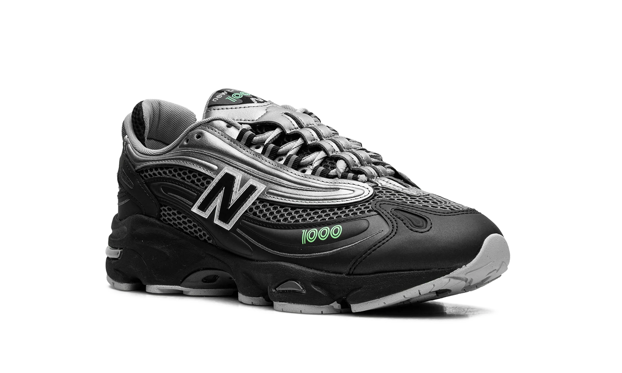 1000 "Dark Silver Metallic/Lime Leaf" M1000T