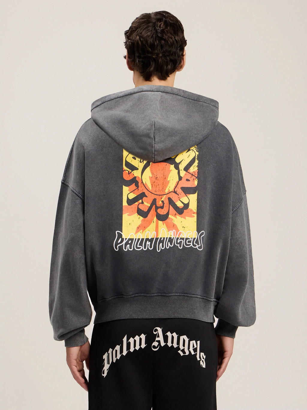 Palm Leaf Loose Zip Hoodie