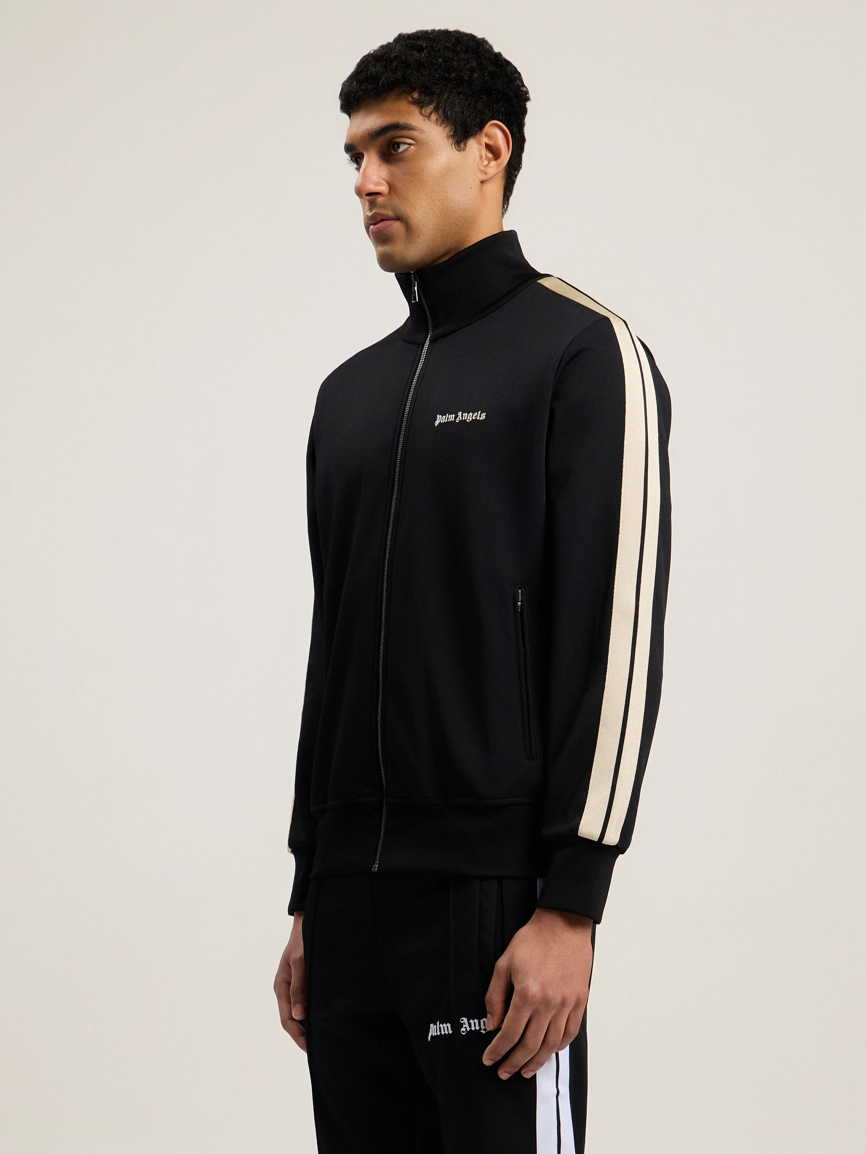 CLASSIC LOGO TRACK JACKET BLACK - OFF WH