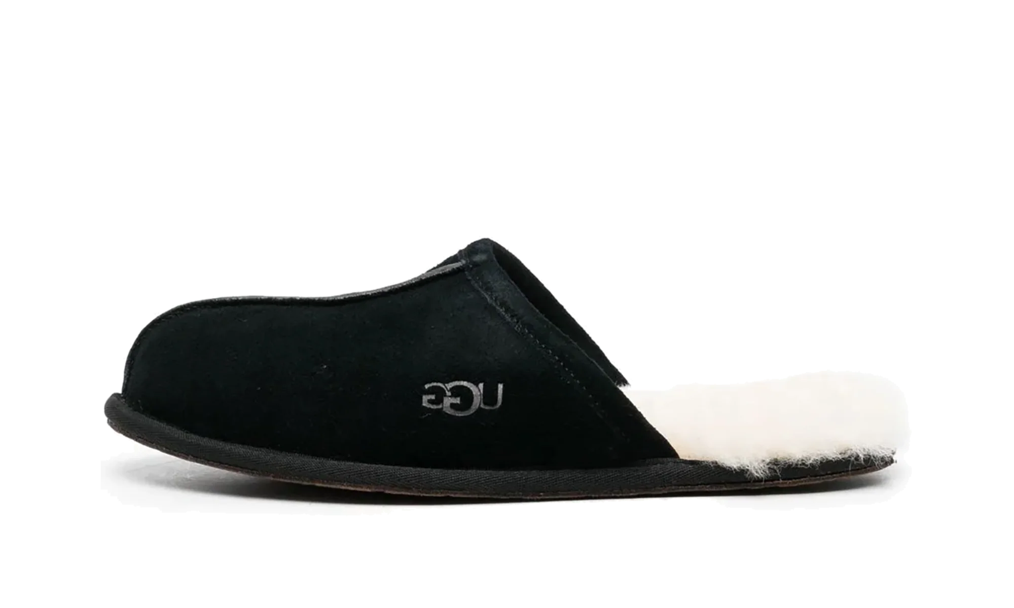 Scuff Slipper Fleece Lined "Black" 1101111 BLK