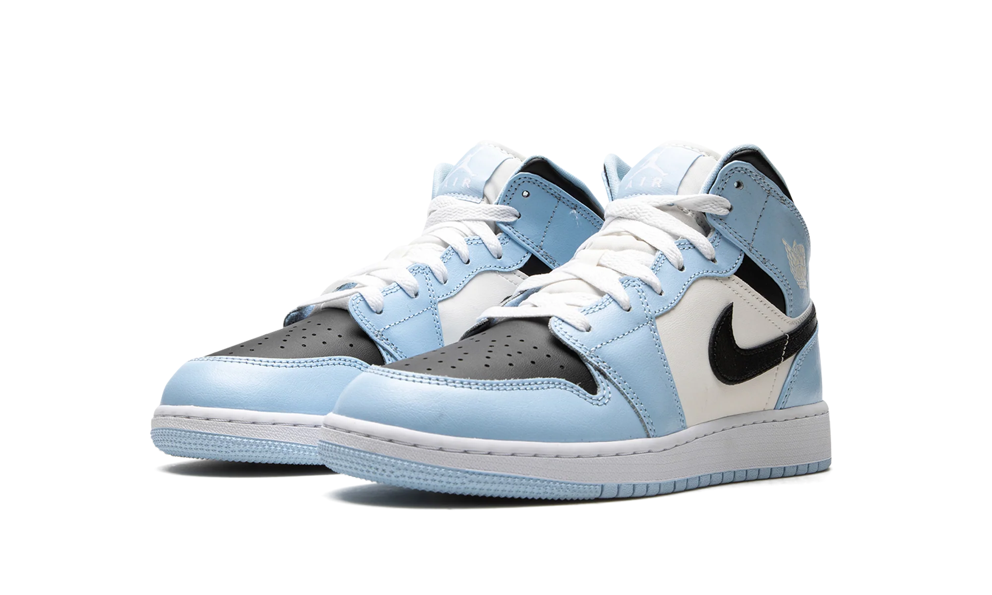Air Jordan 1 Mid GS "Ice Blue" 555112 401