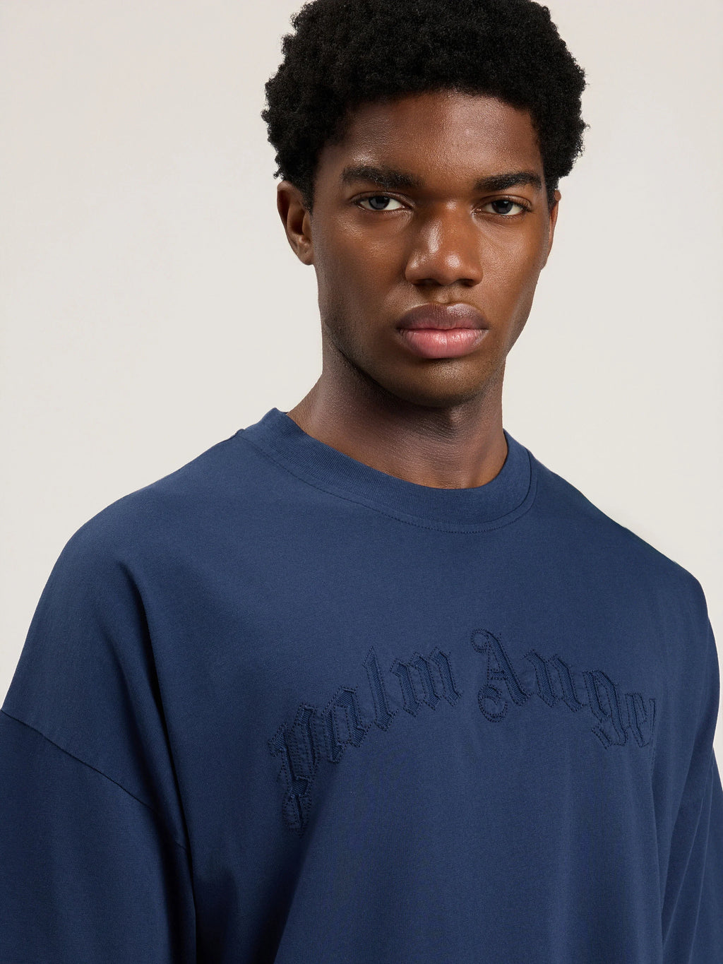 Curved Logo Loose Double T-Shirt