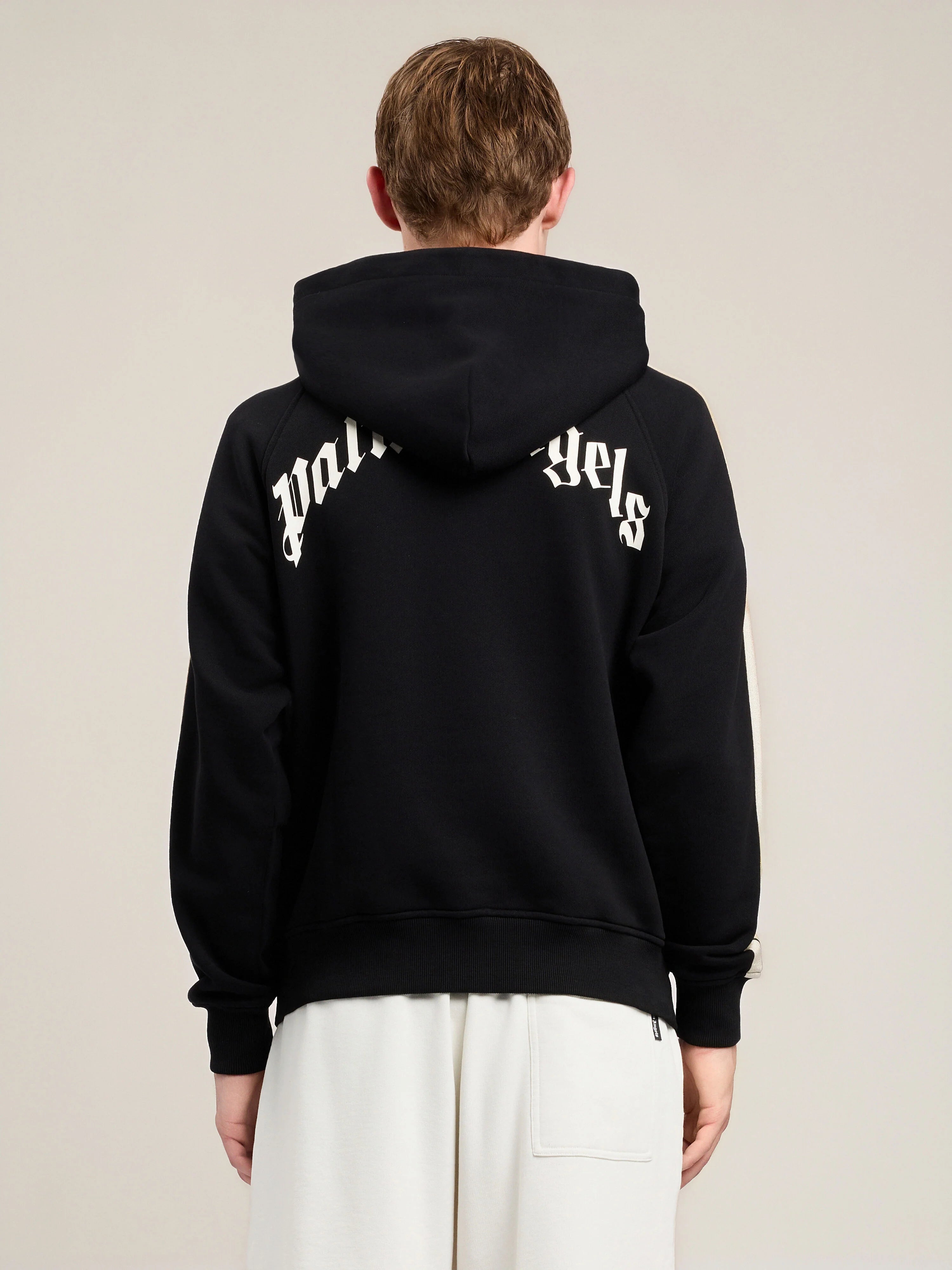 Back Curved Logo Track Hoodie