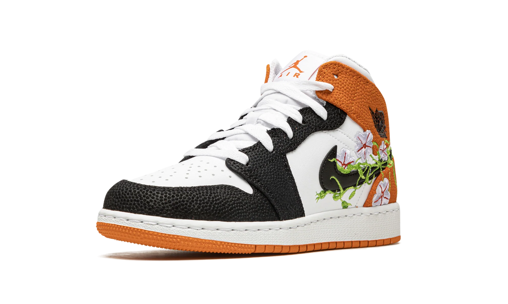 Air Jordan 1 Mid GS "Basketball Blossom" DQ8390 100