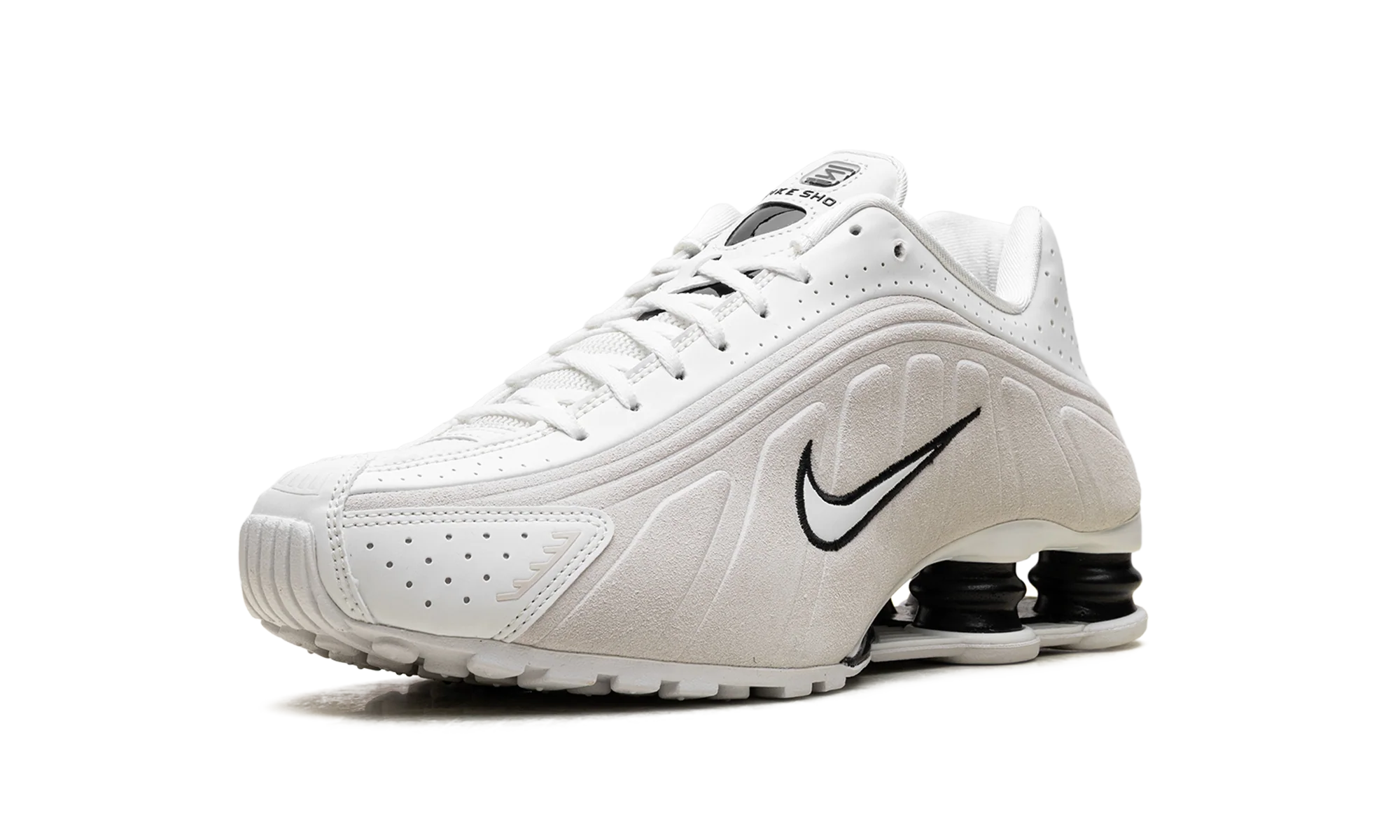 Shox R4 WMNS "White Black Suede" HQ7739 100