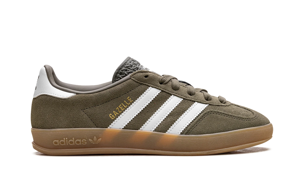 Gazelle Indoor "Olive Strata Cloud White Gum" JQ0174