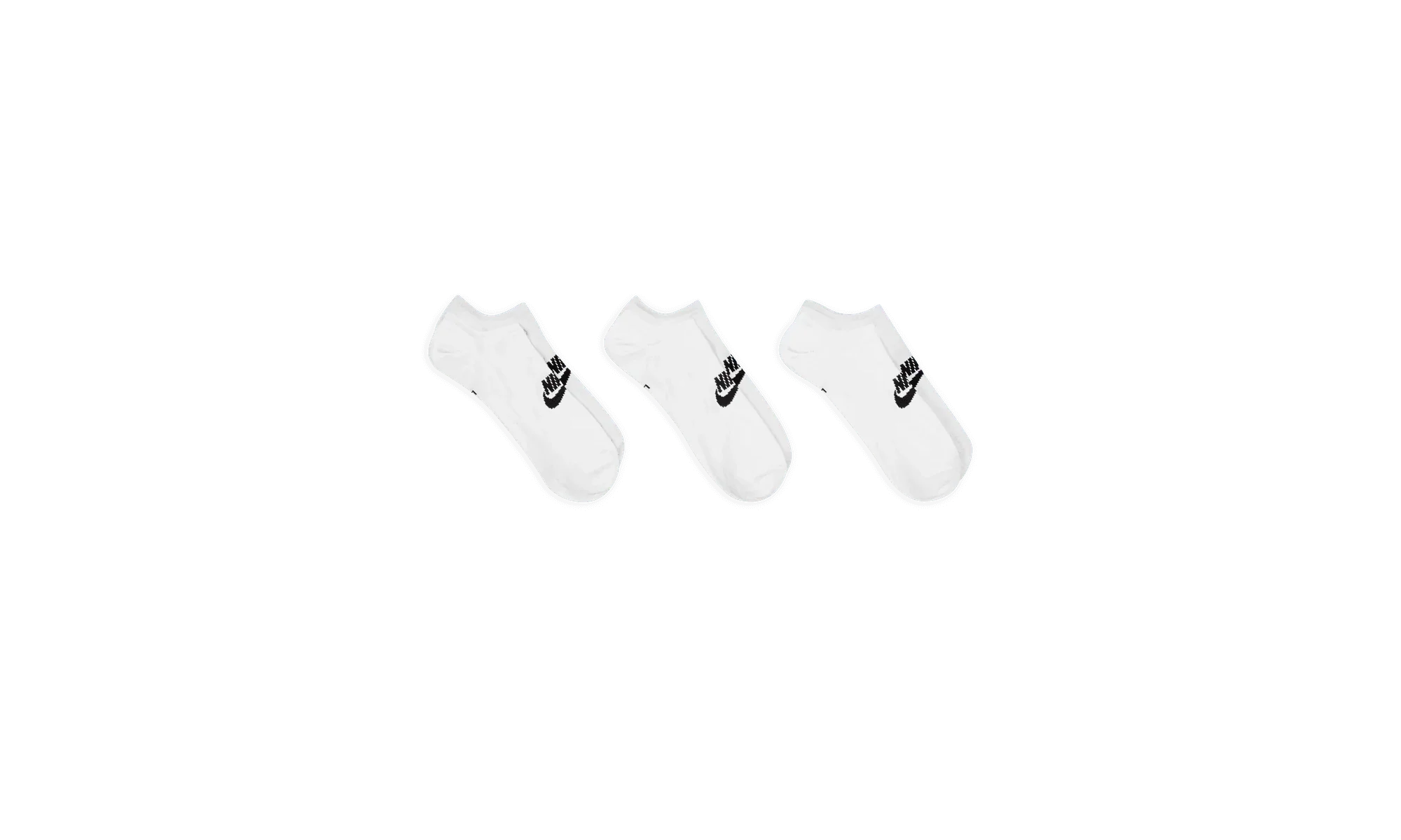 Everyday Essential No-Show Socks (3 Pairs) "White" DX5075 100