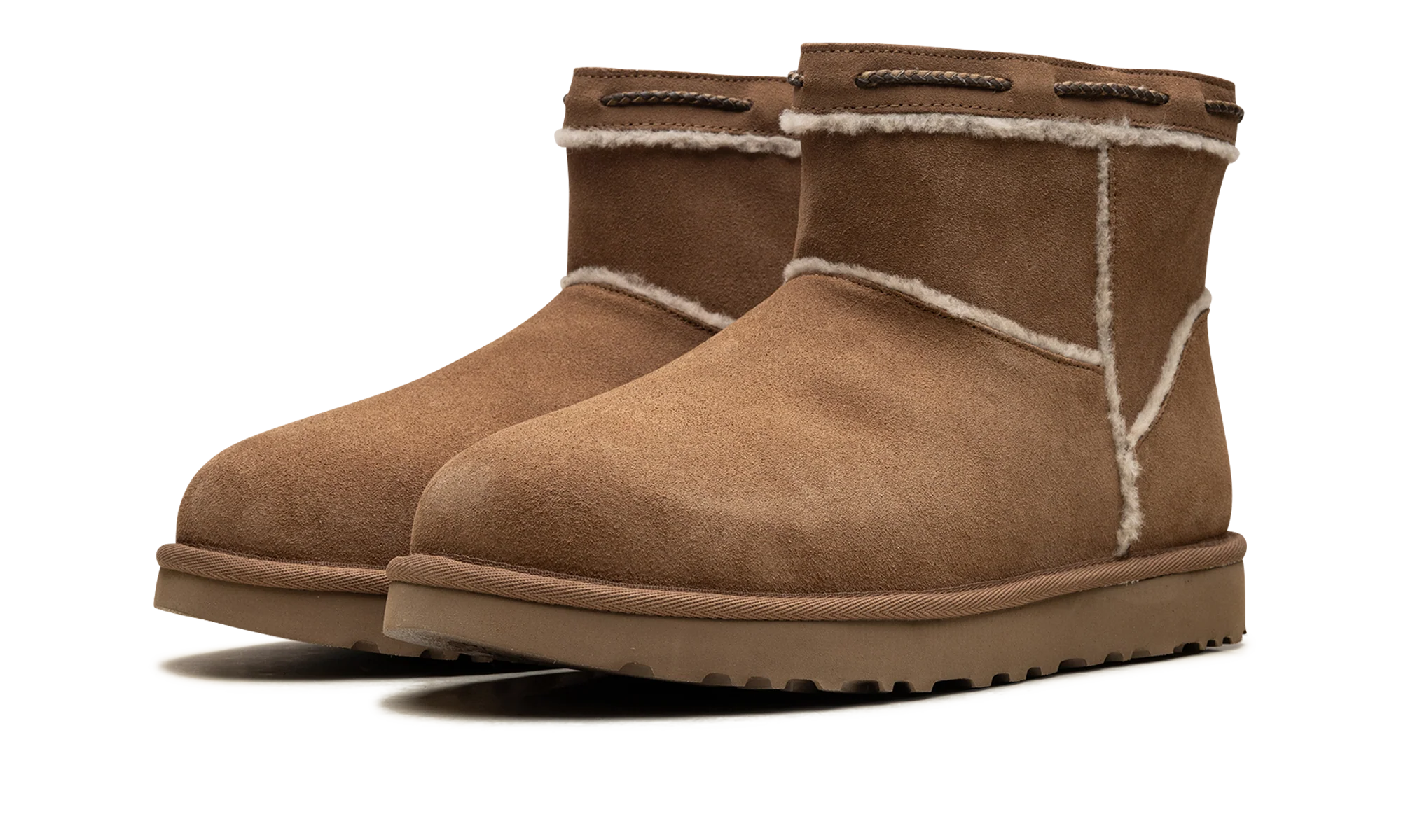 Classic Mini Shearling Braid WMNS "Chestnut" 1166751 CHE