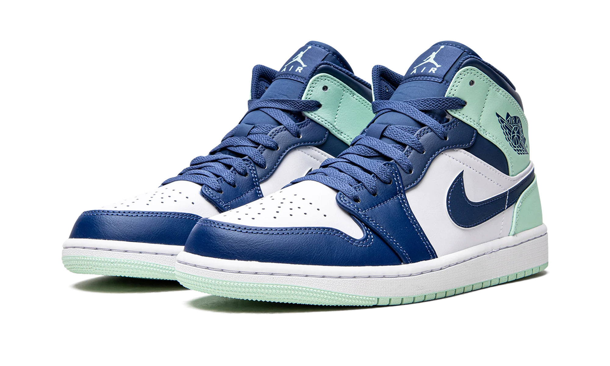 Air Jordan 1 Mid "Blue Mint" 554724 413