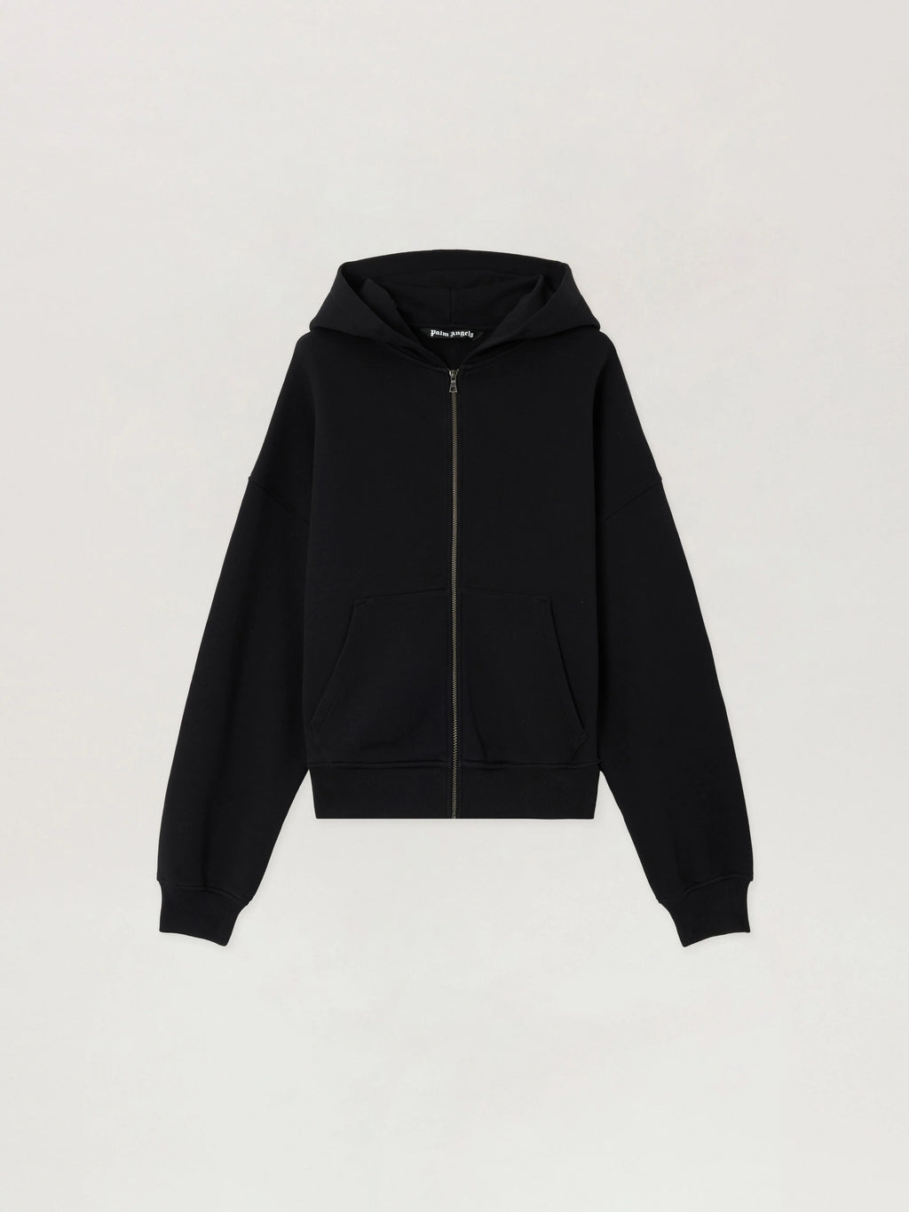 Back Curved Logo Zip Hoodie