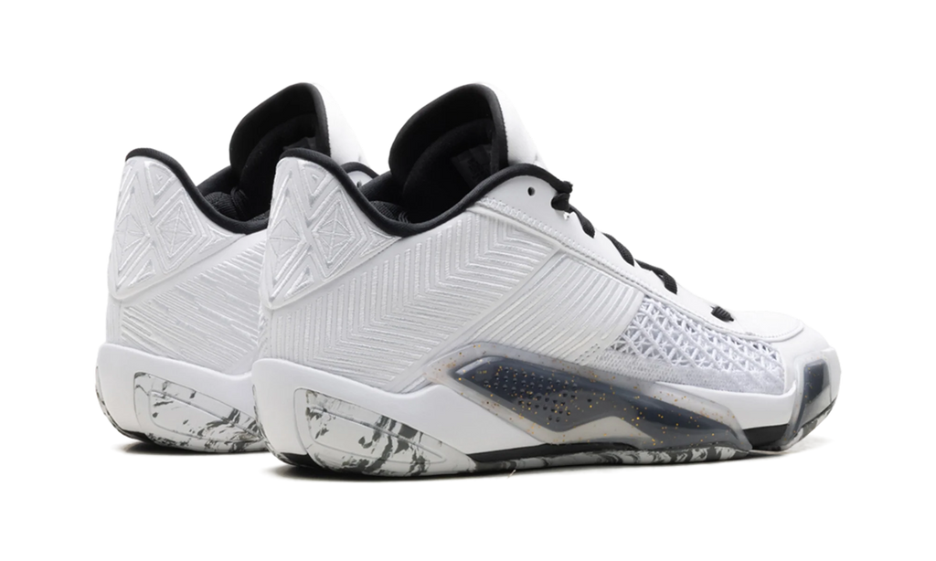 Jordan 38 Low "White Metallic Gold Black" FD2326 107
