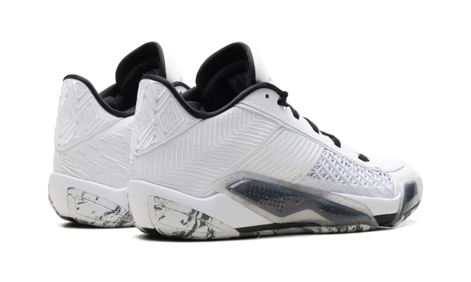 Jordan 38 Low "White Metallic Gold Black" FD2326 107
