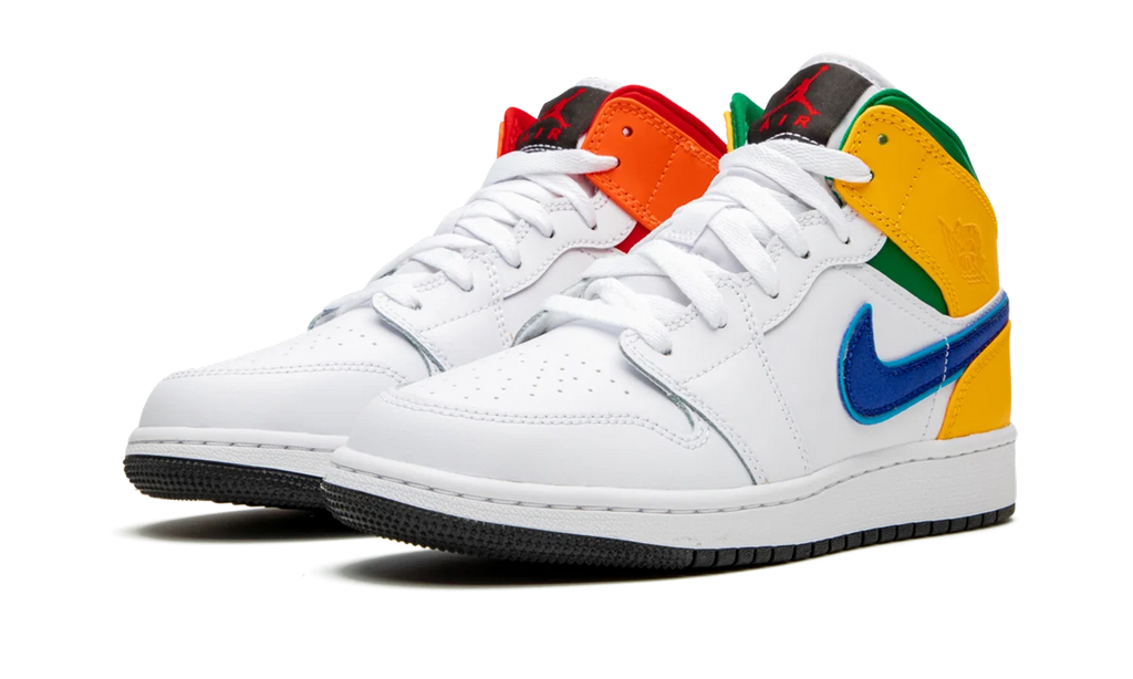 Air Jordan 1 MID GS "Three Peat" 554725 128